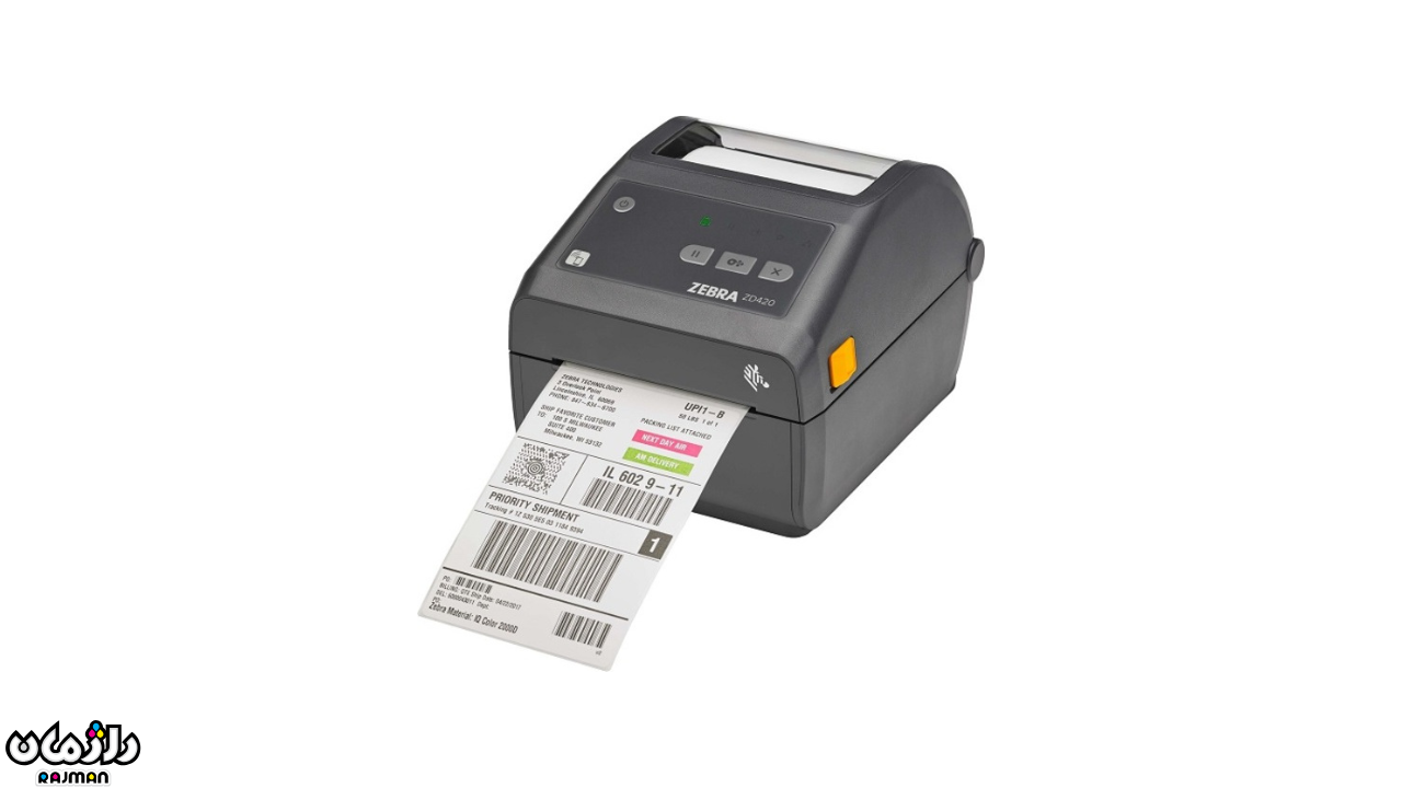 لیبل پرینتر رزولوشن 203 dpi زبرا Zebra ZD420t-rajman لیبل پرینتر رزولوشن 203 dpi زبرا Zebra ZD420t-rajman
