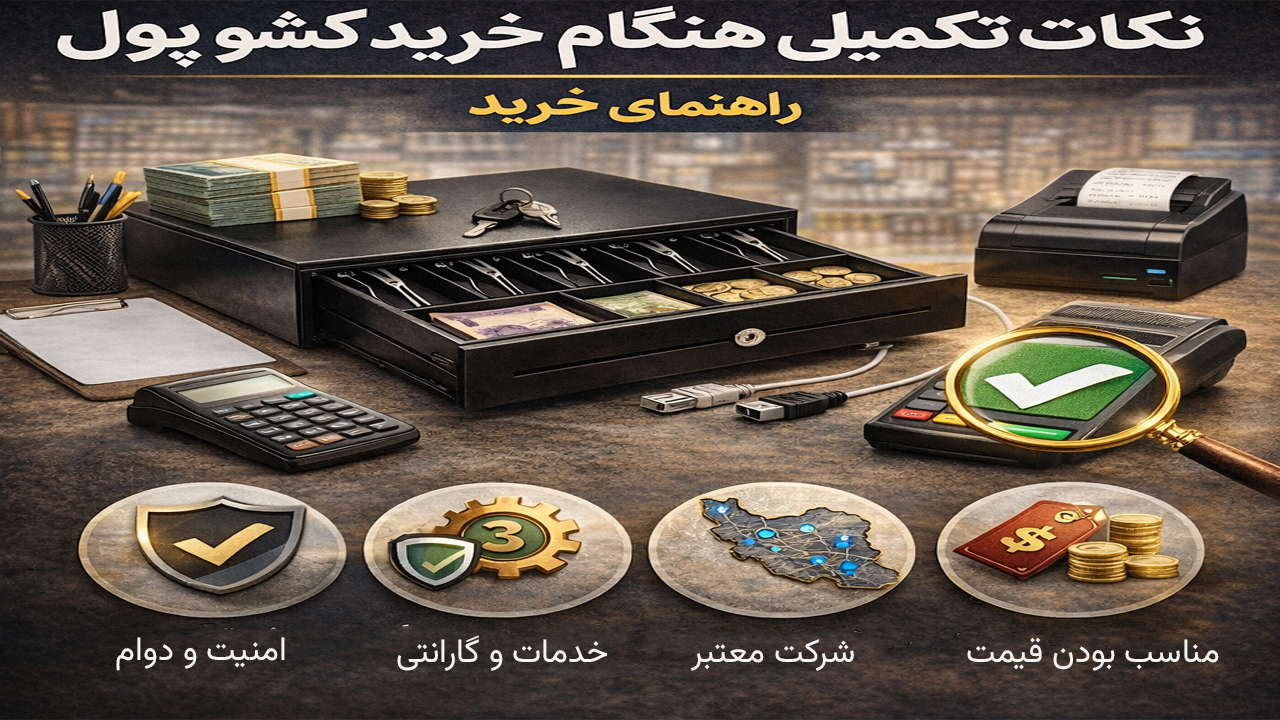 نکات تکمیلی هنگام خرید کشو پول