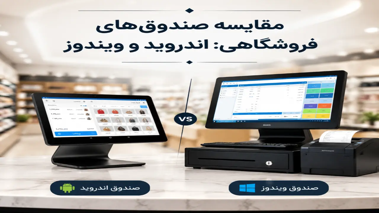 مقایسه صندوق فروشگاهی اندرویدی و ویندوزی مقایسه صندوق فروشگاهی اندرویدی و ویندوزی