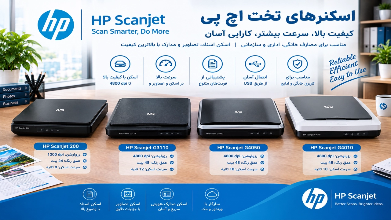 اسکنرهای تخت اچ‌پی (HP)