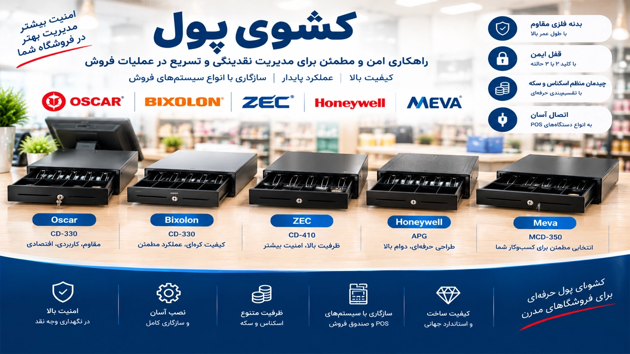  کاربرد های دستگاه کشوی پول فروشگاهی