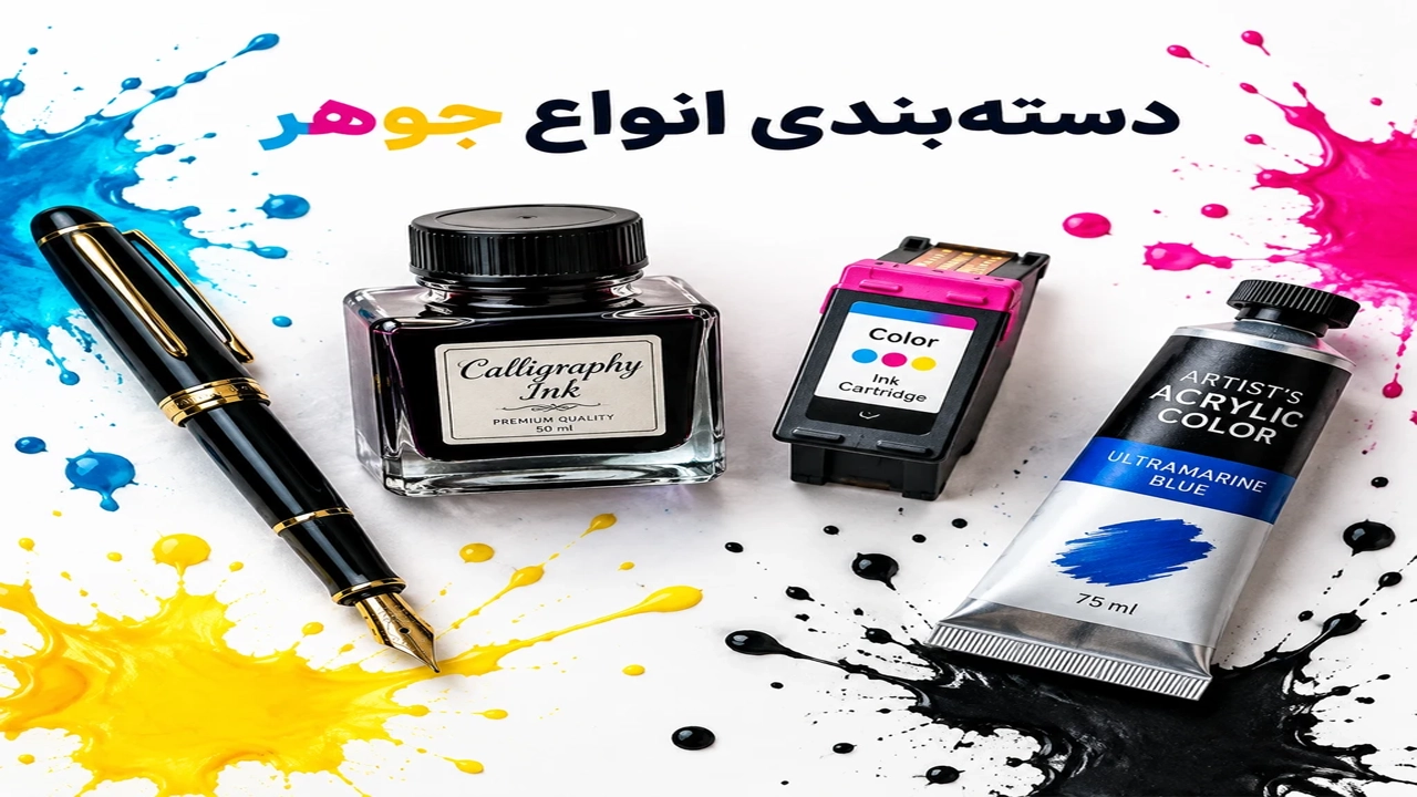  دسته‌بندی انواع جوهر بر اساس کاربرد