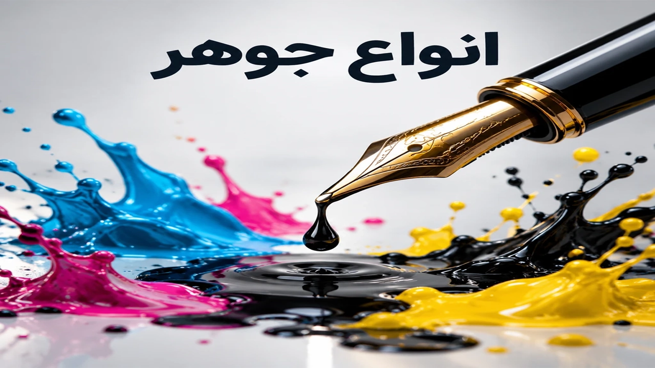 راهنمای جامع انواع جوهر: کاربردها، ویژگی‌ها و راهنمای انتخاب