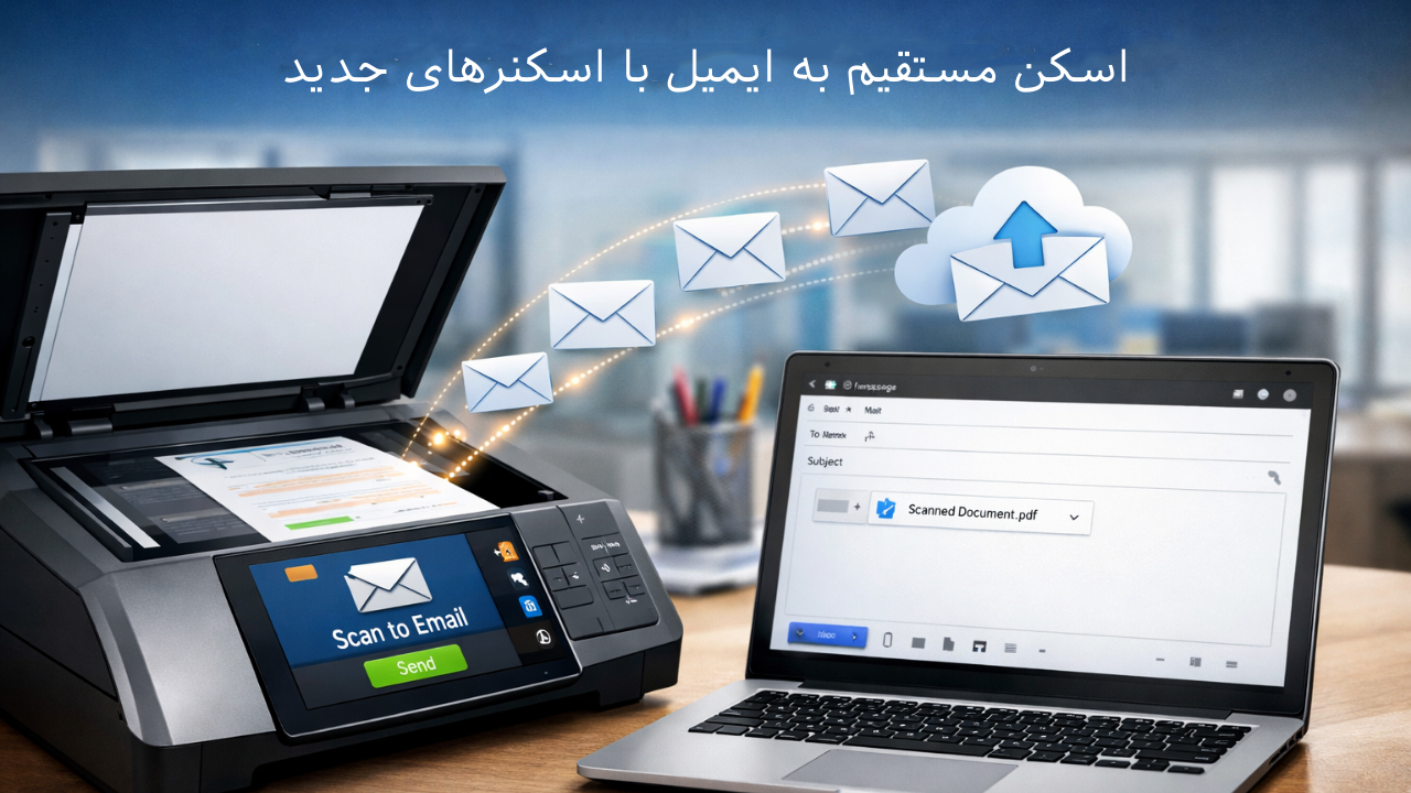 اسکن مستقیم به ایمیل با اسکنرهای جدید؛ راهکاری سریع، امن و هوشمند برای مدیریت اسناد